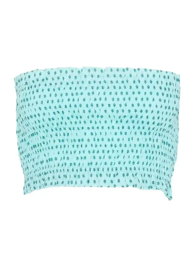 Women's The June Nap Top - Teal Poppy Half Drop