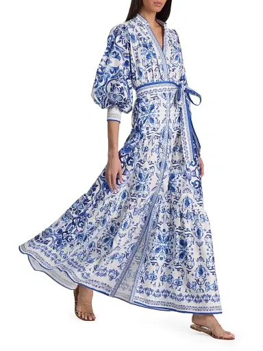 Alice + Olivia Women's Cora Tiered Shirtdress - Solstice - Size XL | Thumbnail 2 Alice + Olivia Women's Cora Tiered Shirtdress - Solstice - Size XL | Thumbnail 2