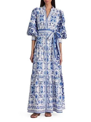 Alice + Olivia Women's Cora Tiered Shirtdress - Solstice - Size XL | Thumbnail 3 Alice + Olivia Women's Cora Tiered Shirtdress - Solstice - Size XL | Thumbnail 3