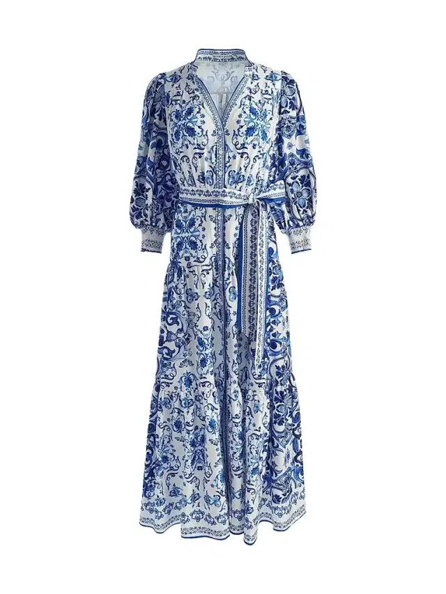 ALICE + OLIVIA Women's Cora Tiered Shirtdress - Solstice