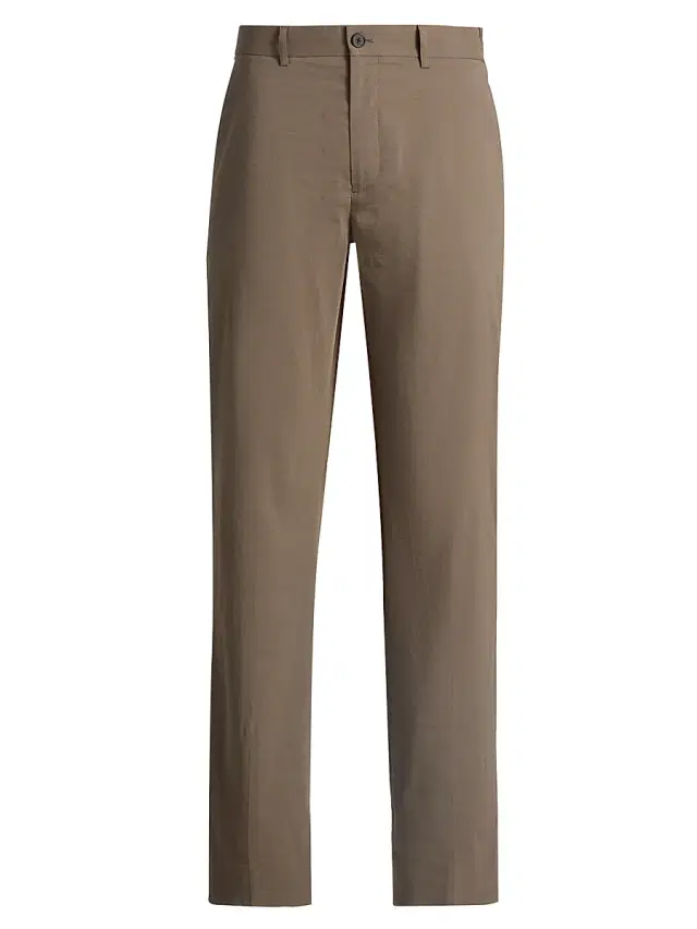 Theory Men's Solid Linen-Blend Pants - Morel