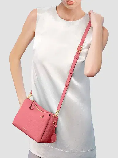 Maison de Sabre Women's The Soft Trio Crossbody Bag - Candy Pink | Thumbnail 2