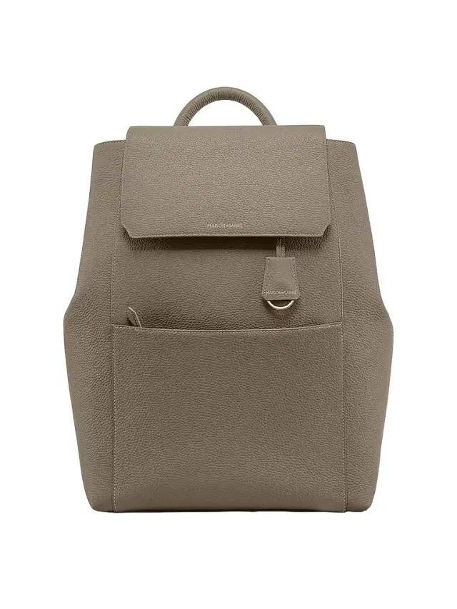 MAISON de SABRÉ Women's Large Leather Soft Backpack - Cashmere Clay