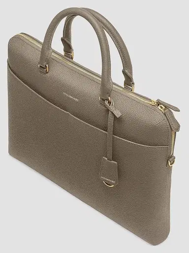 MAISON de SABRÉ Men's Leather Laptop Bag - Cashmere Clay | Thumbnail 5