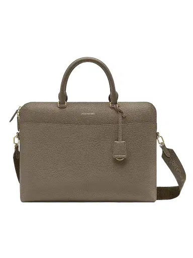 MAISON de SABRÉ Men's Leather Laptop Bag - Cashmere Clay | Thumbnail 1