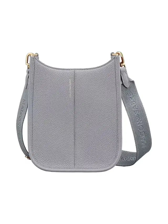 Maison de Sabre Women's Mini Leather Saddle Bag - Dove Grey