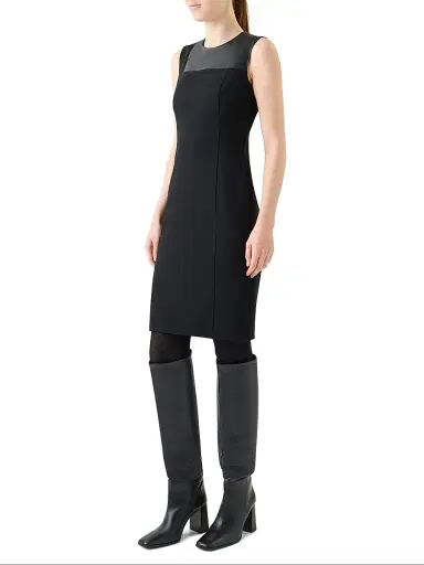 Akris punto Women's Colorblocked Stretch-Jersey Knee-Length Dress | Thumbnail 4 Akris punto Women's Colorblocked Stretch-Jersey Knee-Length Dress | Thumbnail 4