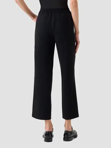 Akris punto Women's Marlon Wide-Leg Crop Pants - Black - Size 16 | Thumbnail 2