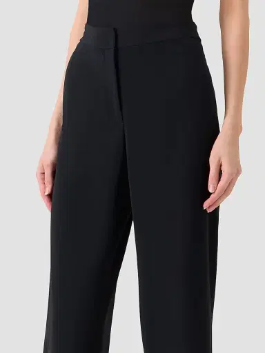 Akris punto Women's Marlon Wide-Leg Crop Pants - Black - Size 16 | Thumbnail 4