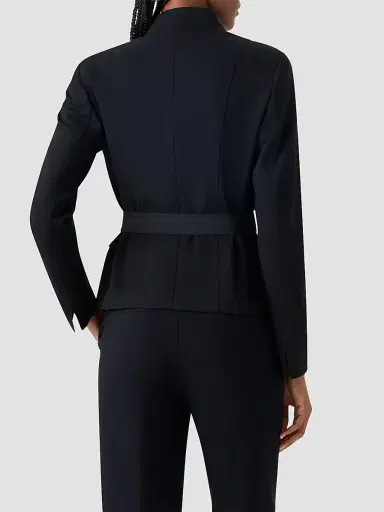 Akris punto Women's Belted Jacket - Black - Size 16 | Thumbnail 3
