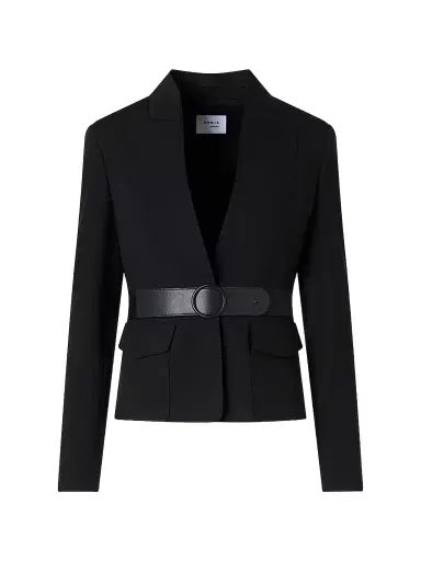 Akris punto Women's Belted Jacket - Black - Size 16 | Thumbnail 1