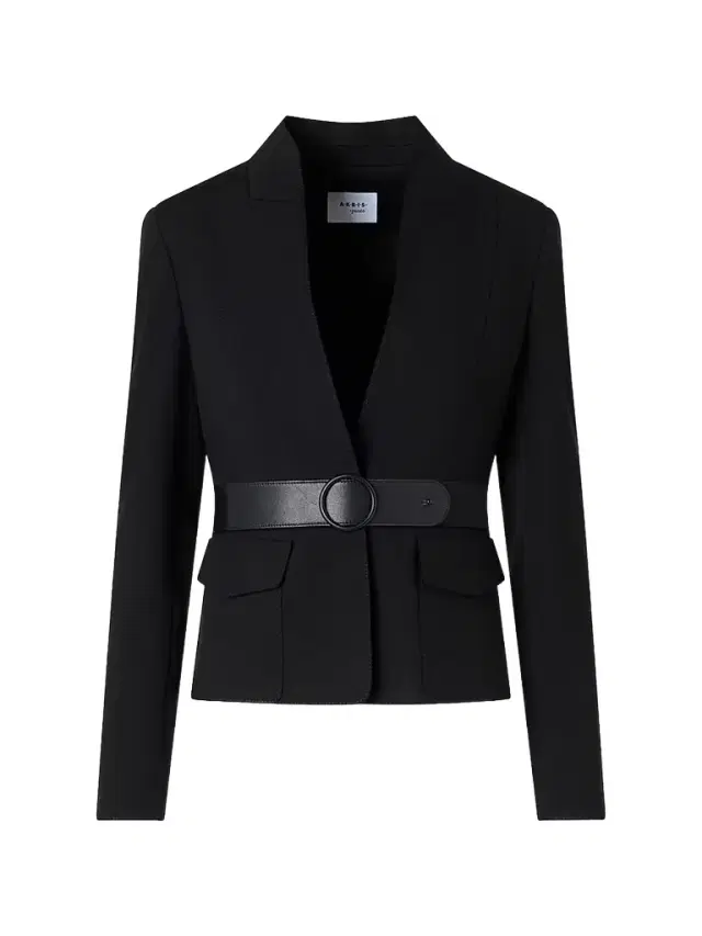 Akris punto Women's Belted Jacket - Black