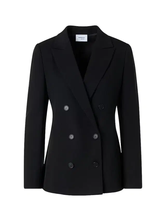 Akris punto Women's Virgin Wool Double-Breasted Blazer - Black