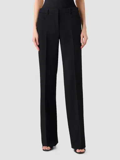 Akris punto Women's Mikka Virgin Wool Pants - Black - Size 16 | Thumbnail 4
