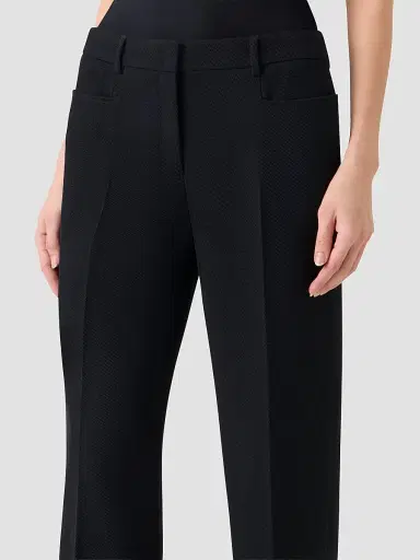 Akris punto Women's Mikka Virgin Wool Pants - Black - Size 16 | Thumbnail 5