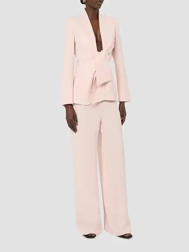 Max Mara Women's Cady Jacket with Sash Detail - Pink - Size 14 | Thumbnail 2 Max Mara Women's Cady Jacket with Sash Detail - Pink - Size 14 | Thumbnail 2