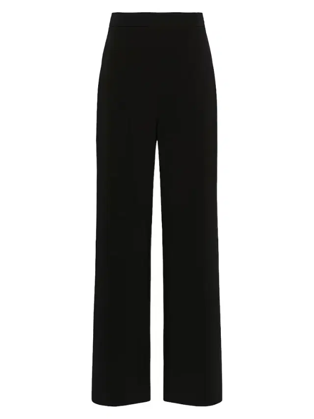 Women's Cady Wide-Leg Trousers - Black