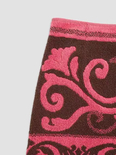 Valentino Garavani Women's Terry Cloth Skirt - Chocolate Coral | Thumbnail 6 Valentino Garavani Women's Terry Cloth Skirt - Chocolate Coral | Thumbnail 6