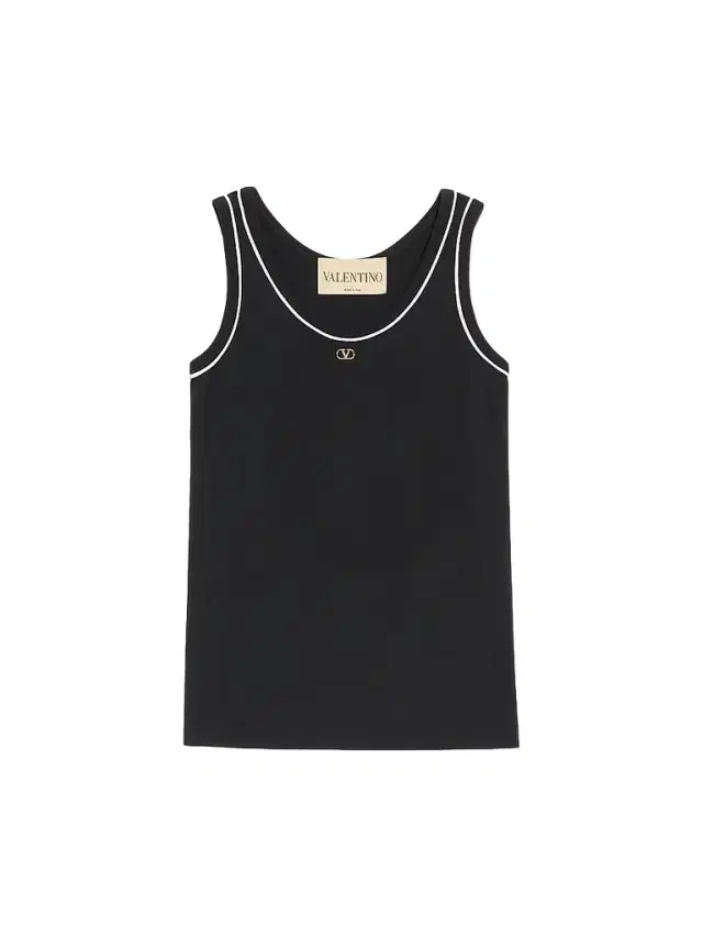 Women's Cotton Jersey Top - Black