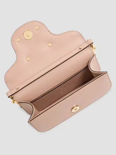 Valentino Women's Locò Small Shoulder Bag in Calfskin Leather | Thumbnail 5