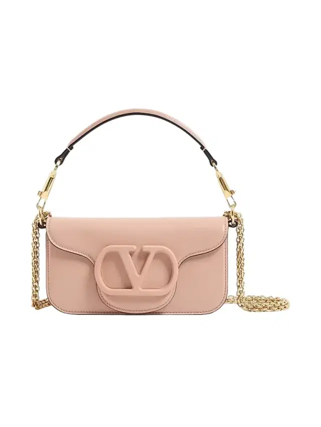 Women's Locò Shoulder Bag in Calfskin Leather - Rose Cannelle Women's Locò Shoulder Bag in Calfskin Leather - Rose Cannelle