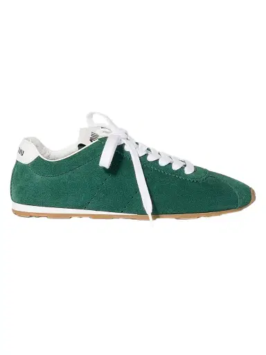 Miu Miu Women's Plume Suede Sneakers | Thumbnail 1 Miu Miu Women's Plume Suede Sneakers | Thumbnail 1