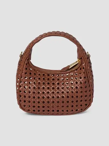 Miu Miu Women's Wander Woven Leather Top Handle Bag - Brown | Thumbnail 6