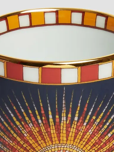 La DoubleJ Decorative Cup - Midnight Blue Sunrays | Thumbnail 2 La DoubleJ Decorative Cup - Midnight Blue Sunrays | Thumbnail 2