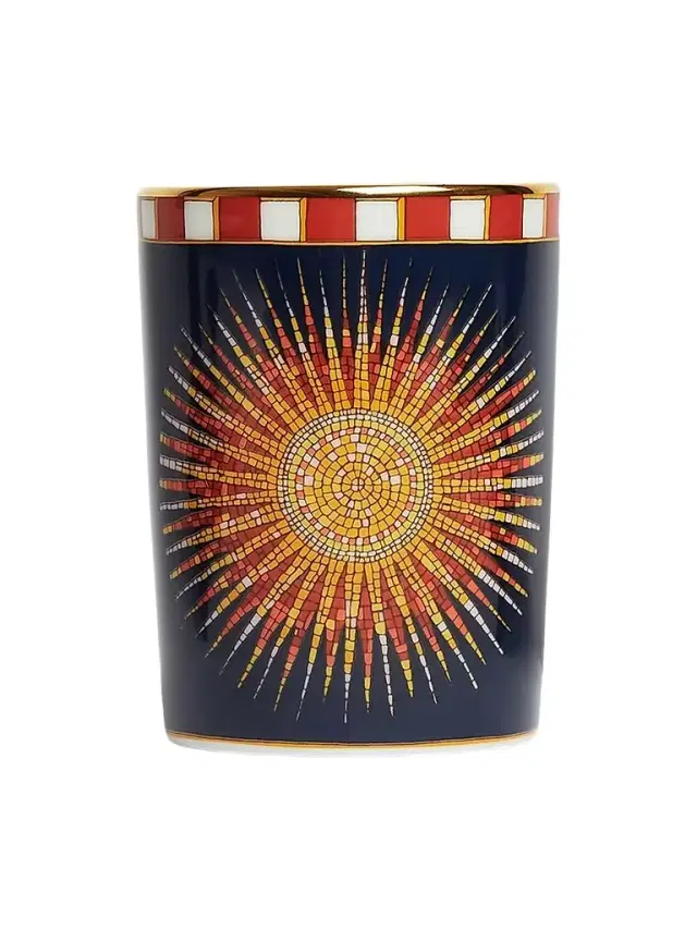 La DoubleJ Decorative Cup - Midnight Blue Sunrays