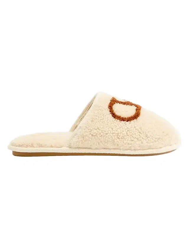 Valentino Garavani Men's Ta Chambre Wool Slides - Butter