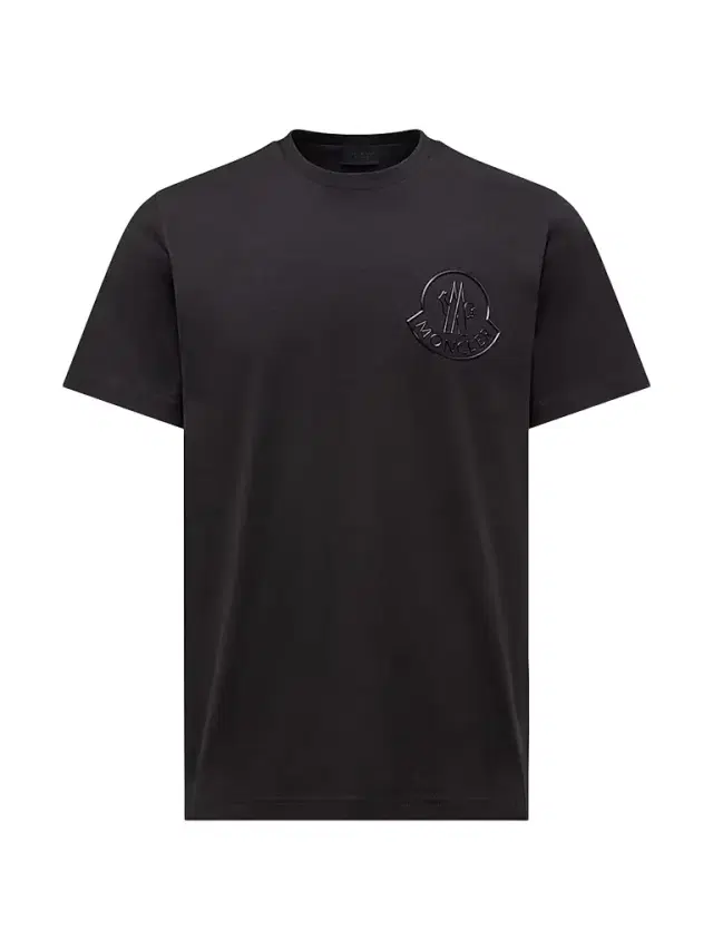 Moncler Men's Crew-Neck T-Shirt in Cotton - Black