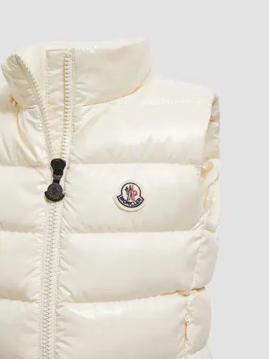 Moncler Little Girl's & Girl's Ghany Puffer Vest - White | Thumbnail 3