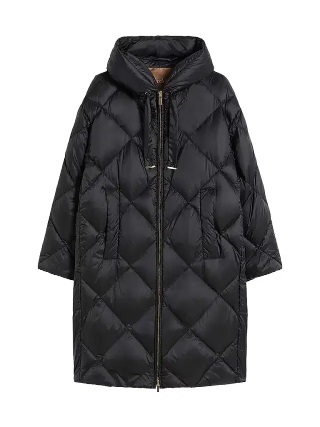 Women's Down Jacket in Iridescent Water Repellent Fabric - Black