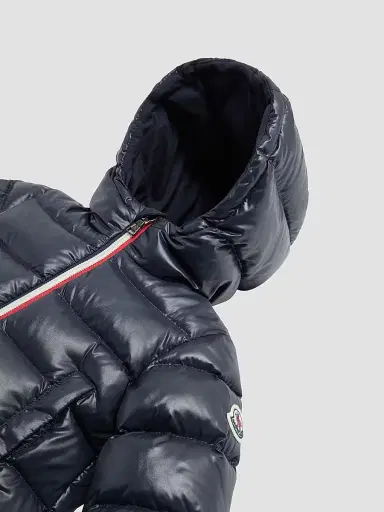 Moncler Baby Boy's & Little Boy's New Aubert Puffer Jacket - Navy Blue | Thumbnail 3