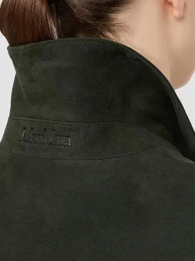 Max Mara Women's Suede Shirt Jacket - Green - Size 12 | Thumbnail 6 Max Mara Women's Suede Shirt Jacket - Green - Size 12 | Thumbnail 6