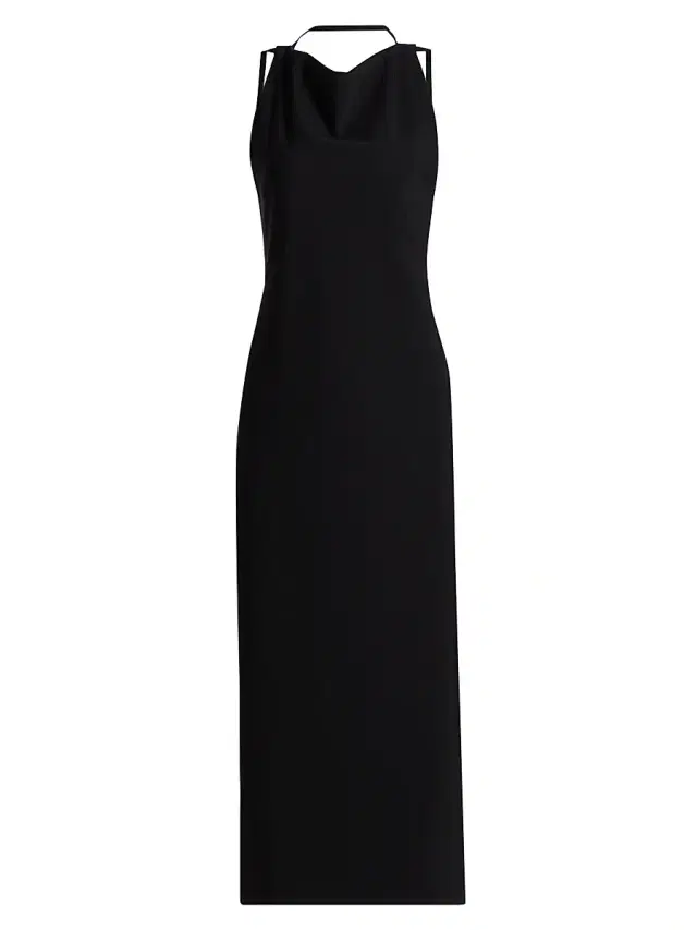 Róhe Women's Open Back Maxi Dress - Black