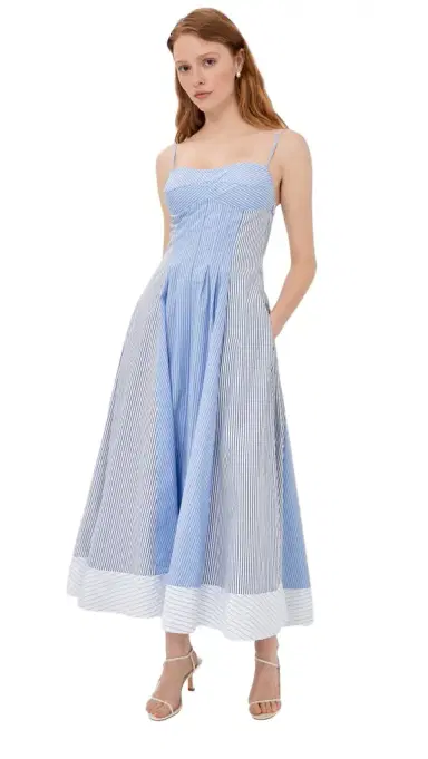 Simkhai Chamberlain Cotton Midi Dress | Thumbnail 1 Simkhai Chamberlain Cotton Midi Dress | Thumbnail 1