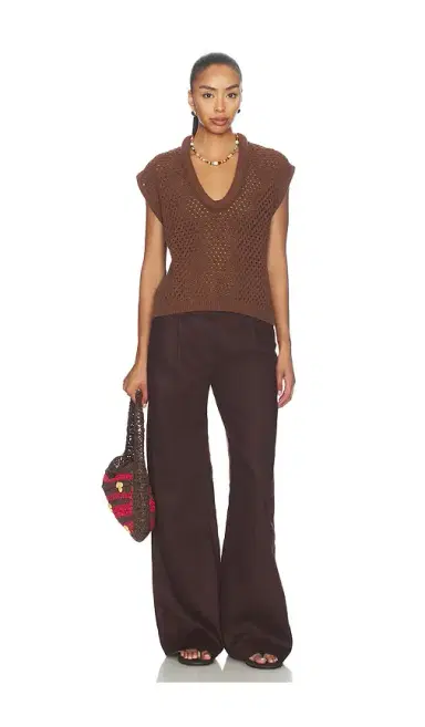 Pistola Beck Open Knit Cropped Sweater | Thumbnail 4 Pistola Beck Open Knit Cropped Sweater | Thumbnail 4