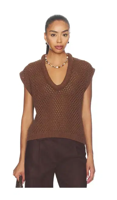 Pistola Beck Open Knit Cropped Sweater | Thumbnail 1 Pistola Beck Open Knit Cropped Sweater | Thumbnail 1