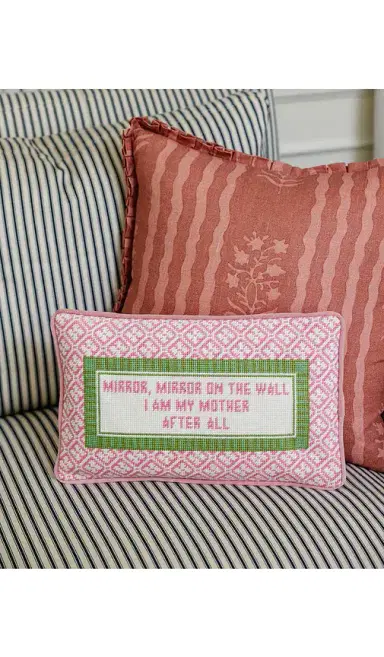 Furbish Studio Mirror Mirror Needlepoint Pillow | Thumbnail 3 Furbish Studio Mirror Mirror Needlepoint Pillow | Thumbnail 3