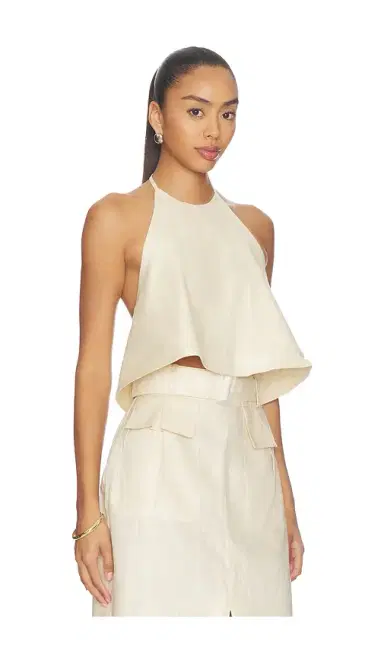 MATTHEW BRUCH Tie Halter Top | Thumbnail 2