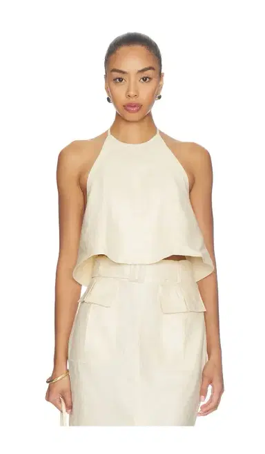 MATTHEW BRUCH Tie Halter Top | Thumbnail 1