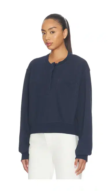 Frame The Striped Cuff Sweatshirt | Thumbnail 2 Frame The Striped Cuff Sweatshirt | Thumbnail 2