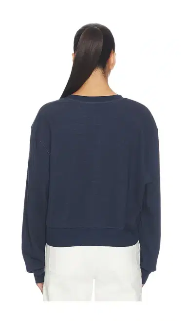 Frame The Striped Cuff Sweatshirt | Thumbnail 3 Frame The Striped Cuff Sweatshirt | Thumbnail 3