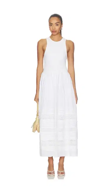 Polo Ralph Lauren Voile Crew Neck Fit & Flare Dress | Thumbnail 2 Polo Ralph Lauren Voile Crew Neck Fit & Flare Dress | Thumbnail 2