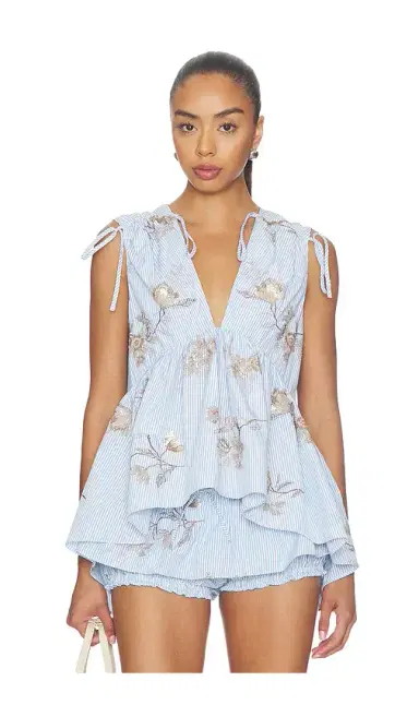 AKNVAS Lamia Poplin Top | Thumbnail 1
