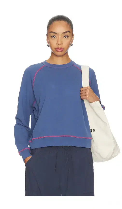 DONNI. The Eco-terry Contrast Stitch Sweatshirt