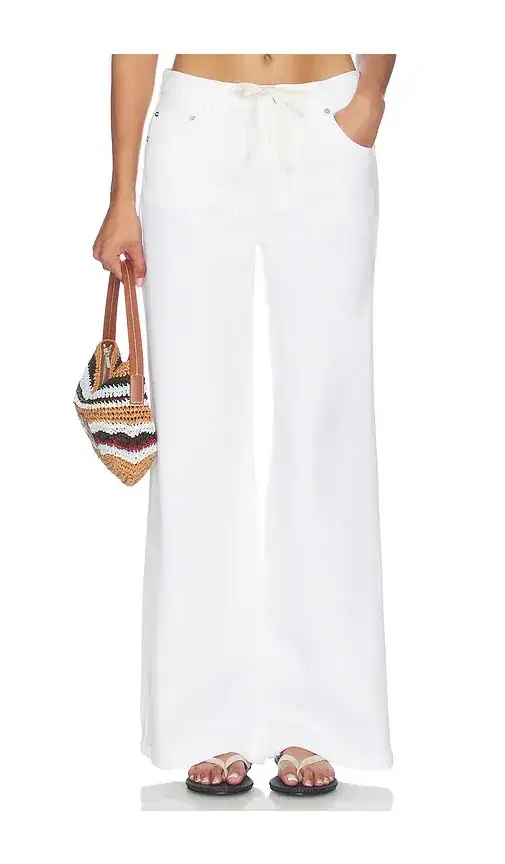 PISTOLA Jadyn Low Slung Palazzo Jeans With Drawcord