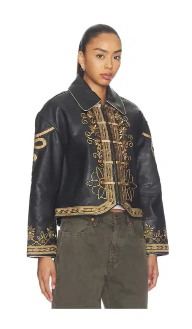 Free People x We The Free Lana Leather Jacket | Thumbnail 3