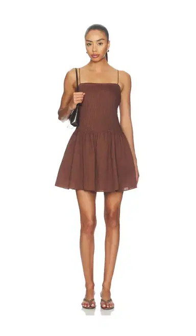 onia Dropped Waist Pintuck Dress | Thumbnail 1
